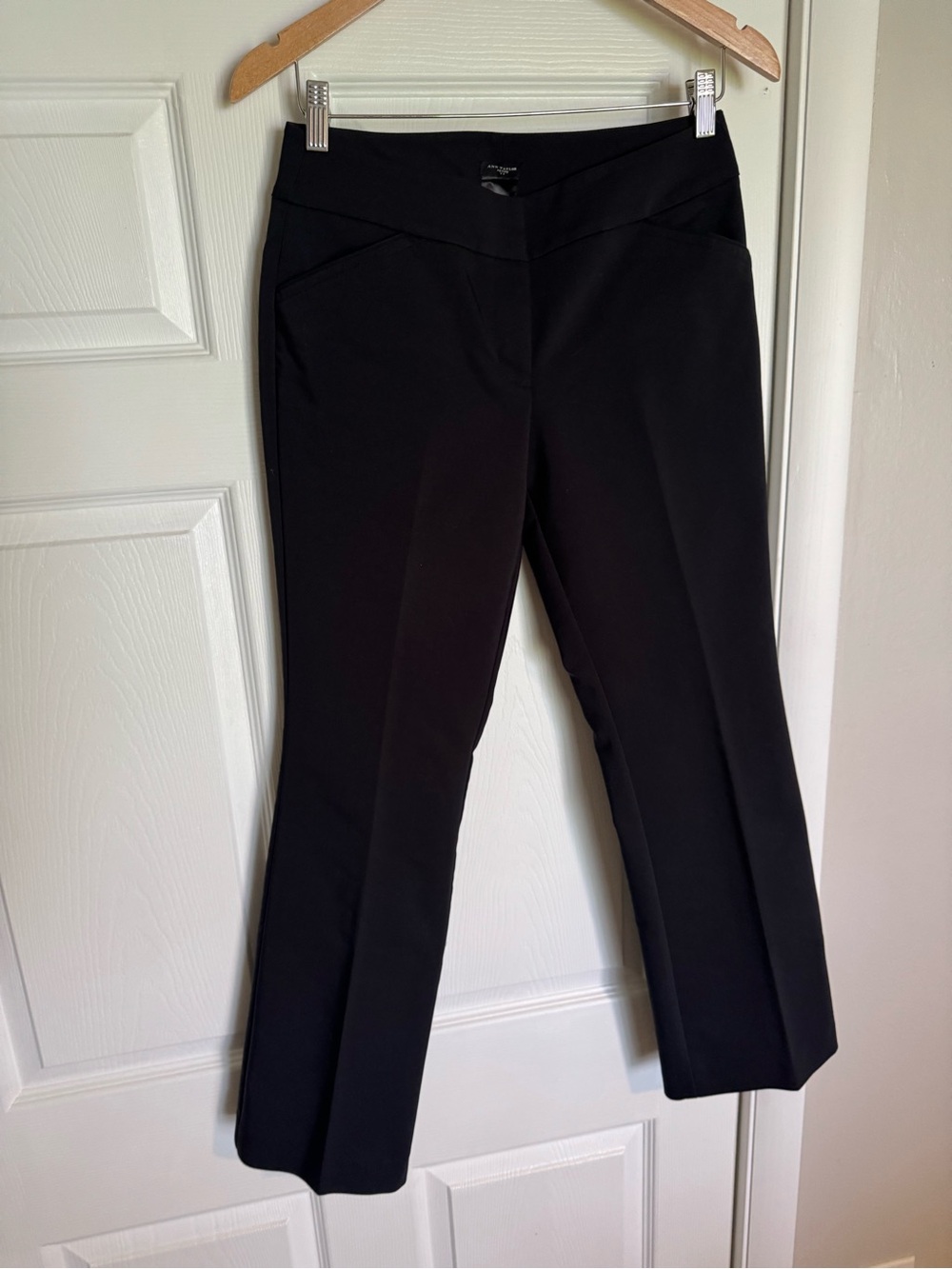 ann taylor petite curvy black dress pants size 2p